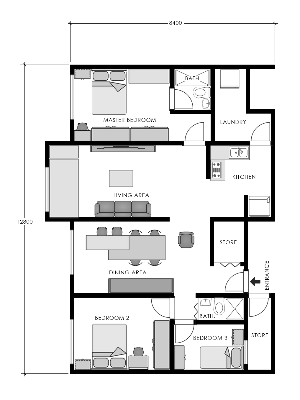 4-Bedroom Flat